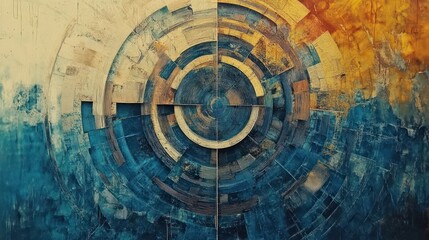 Abstract design background It combines sustainability with the creation of digital art.