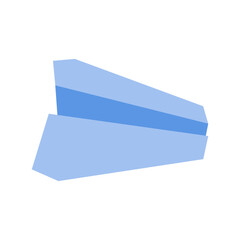 Simple colorful paper airplane vector icon illustration ,colorful paper plane icon illustration in flat style