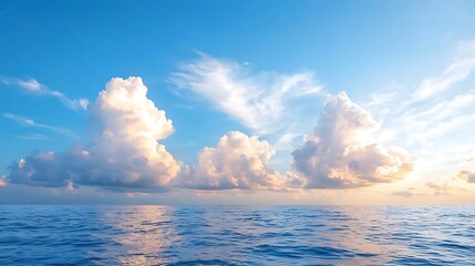 Breathtaking seascape at dusk with vibrant clouds reflecting over calm waters