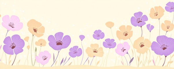 A colorful illustration of various flowers against a light background, evoking nature's beauty.