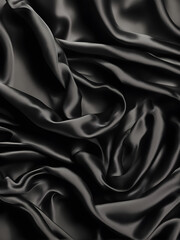 Fototapeta premium Black silk