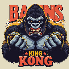 Obraz premium portrait of a monster king kong