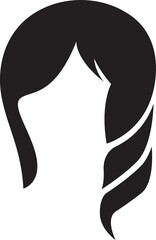 Woman Hairstyle Icon Illustration