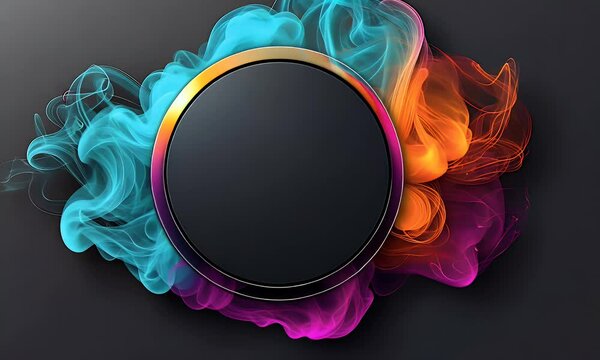 A colorful background for youtube thumbnail with a colorful circle in the middle


