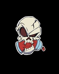 skull bite spray cans