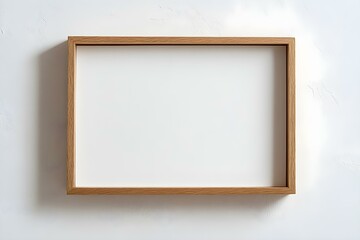 wooden frame mockup blank picture frame mockup white wall landscape artwork template