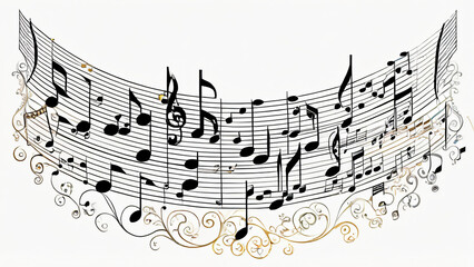 music background with notes