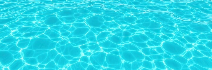 Obraz premium Abstract water ripples in blue and turquoise colors creating a serene and textured surface, flowing, sea