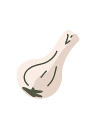 Whole garlic bulb with natural texture, rustic and earthy look