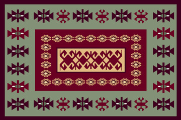 Kilim Carpet modern Pattern with texture and trending colors in high resolution
