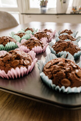 Freshly Baked Chocolate Muffins