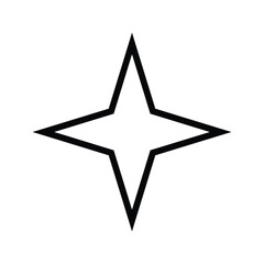 Fototapeta premium star icon black and white design