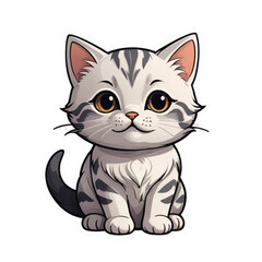 Obraz premium Cute and playful clipart of cats in various poses and expressions, perfect for pet lovers, cat-themed designs, and creative projects.