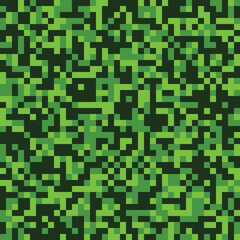 Seamless acid green pixel camouflage pattern vector