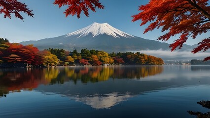 Fototapeta premium mountain in autumn season