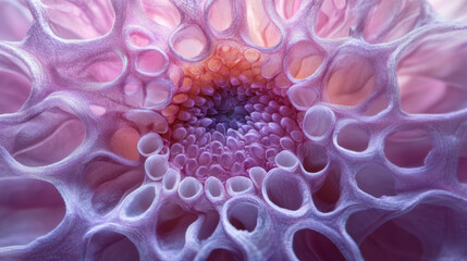 Abstract Macro Pink Flower Petals Close-up