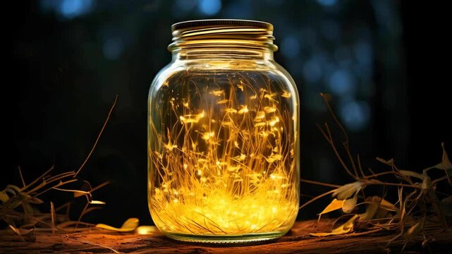 A jar full of fireflies