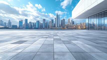 Fototapeta premium Opera House and Modern Architecture with City Skyline, Financial District, Urban Landscape, and Commercial Setting