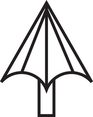 Christmas Tree Icon Line Art