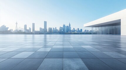 Fototapeta premium Opera House and Modern Architecture with City Skyline, Financial District, Urban Landscape, and Commercial Setting