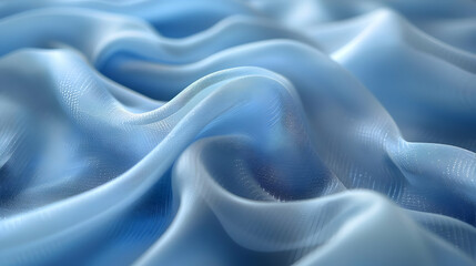 Obraz premium Abstract Blue Fabric Waves Background