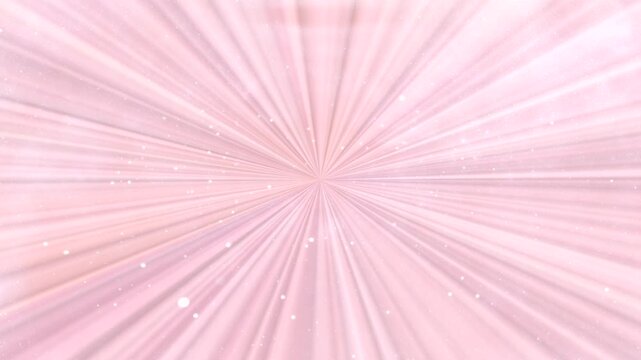 Animation 4K pink abstract background with rays.Pink Rays With Running Particle HD Footage