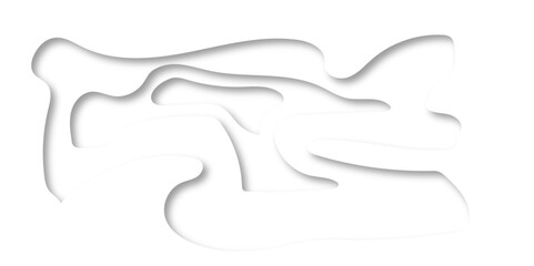 White diamond luxury waves topography circle  Geometric layered decorative papercut design. minimal digital wave overlap layer and paper art style, flyers posters texture background.