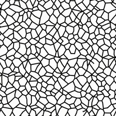 seamless pattern of geometric flowers with pentagonal petals