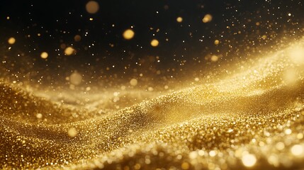 Naklejka premium Abstract golden glitter background for elegant and luxurious designs
