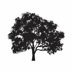vector black tree of live icon on white background