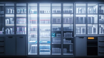 Storage Room with Shelves Full of Products