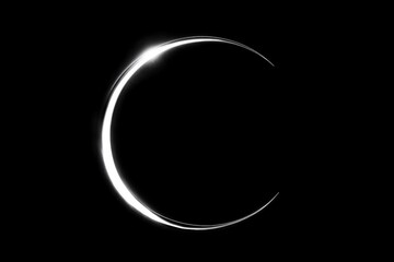 A crescent in the dark sky - Outdoor