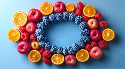 Colorful healthy foods