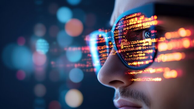 A diverse team of software developers working together on a global project, with lines of code representing the collaborative effort.