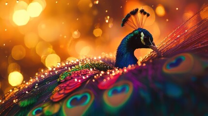 Peacock with Bokeh