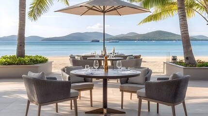 An artistic rendering of phuket's famous beaches with captivating views of crystal clear waters and lush tropical scenery