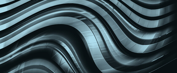 Metallic wavy background wallpaper for graphic element, luxury, art, illustration etc