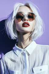  Genuine Photographs of Elite Female Models on a Verdant Backdrop Featuring Philipp Plein Inspired Fashion
