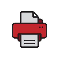 printer icon isolated