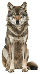 Obraz premium PNG Photo of grey wolf animal mammal canine.