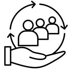 Customer retention icon