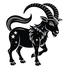 capricorn illustration vector