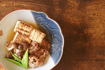 肉豆腐　豚肉切り落とし