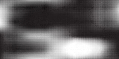 Halftone gradient. Dotted gradient, smooth dots spraying and halftones dot background seamless horizontal geometric pattern vector template set. dots eps 10
