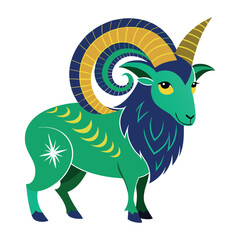 capricorn illustration vector