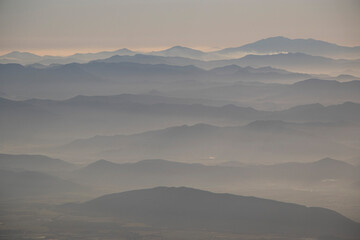 Vista de la sierra y barrancas de Colima desde el Nevado de Colima