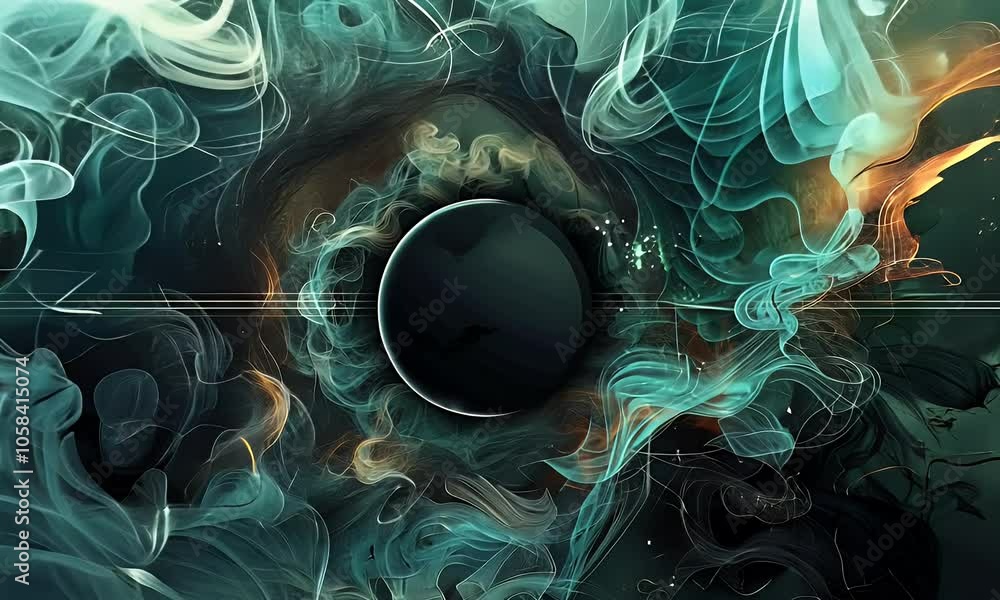 Poster green color background for youtube thumbnail with a circle and in the middle