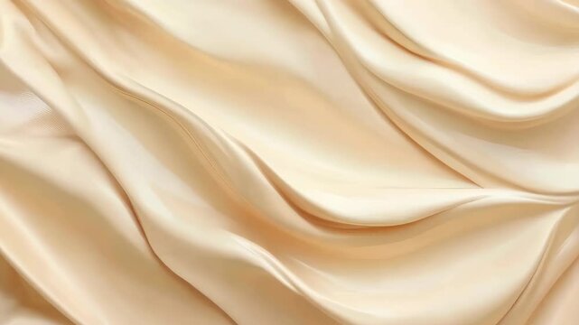  Beige liquid foundation texture background with cosmetic products for beauty concept.