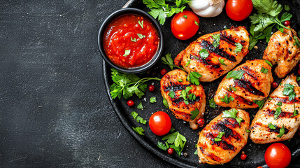 Delicious vietnamese lemongrass chicken skewers served with fresh sides for a flavorful meal experience