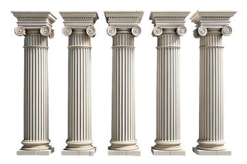 Obraz premium column isolated on white background 